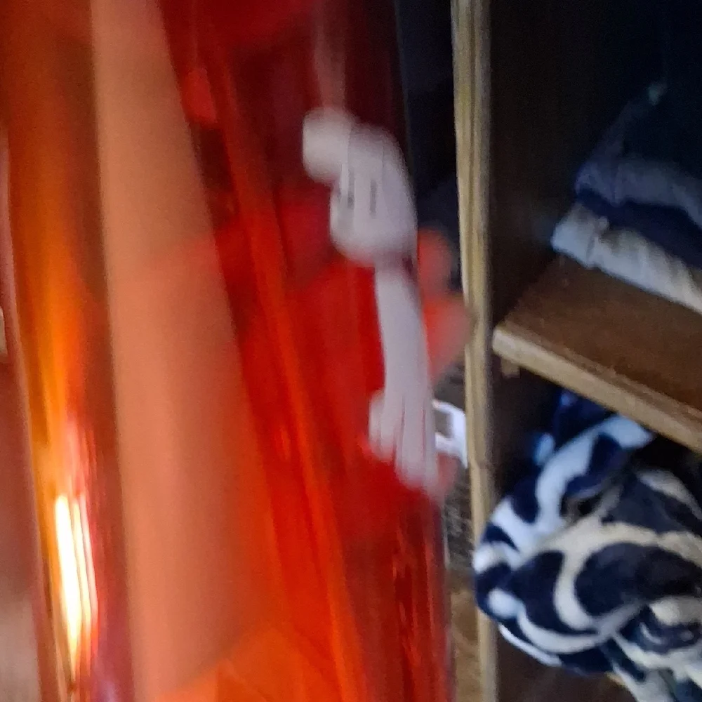 Starbucks Orange Travel Tumbler with White Dog Graphic